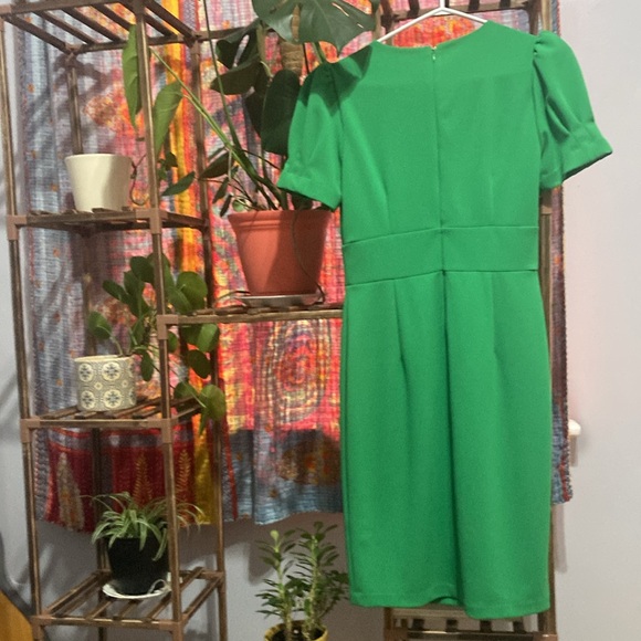 DKNY Size 2 green midi dress - Picture 4 of 5